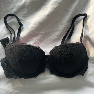Victoria’s secret black lace bra. Perfect condition no flaws. 32B